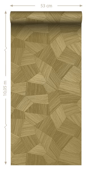 Origin Wallcoverings Tapete 3D-Muster Gold - 53 cm x 10.05 m - 347822