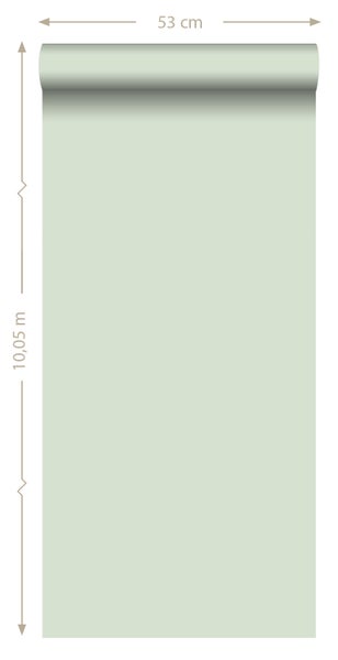 ESTAhome Tapete Uni Mintgrün - 53 cm x 10.05 m - 138923