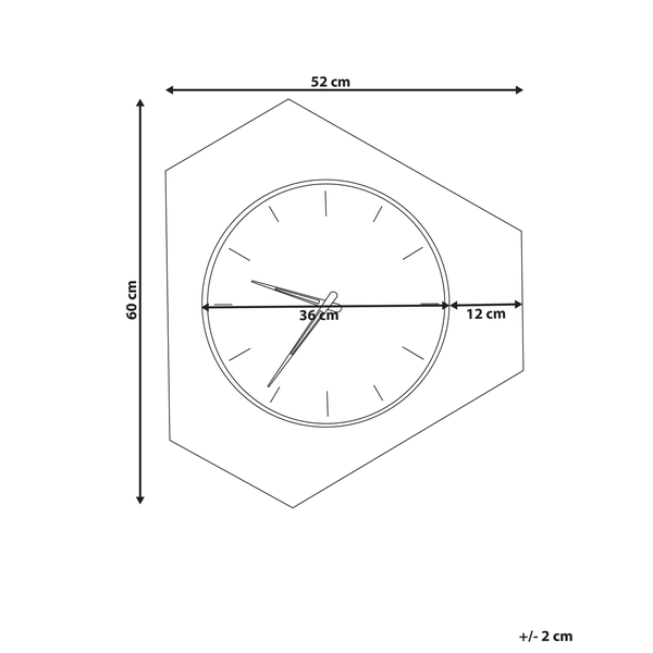 Wanduhr SAILON 52 cm Weiß