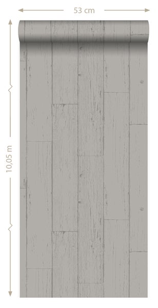Origin Wallcoverings Tapete Holz-optik Taupe - 53 cm x 10.05 m - 347538