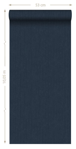ESTAhome Tapete Jeans-Optik Dunkelblau - 53 cm x 10.05 m - 148707
