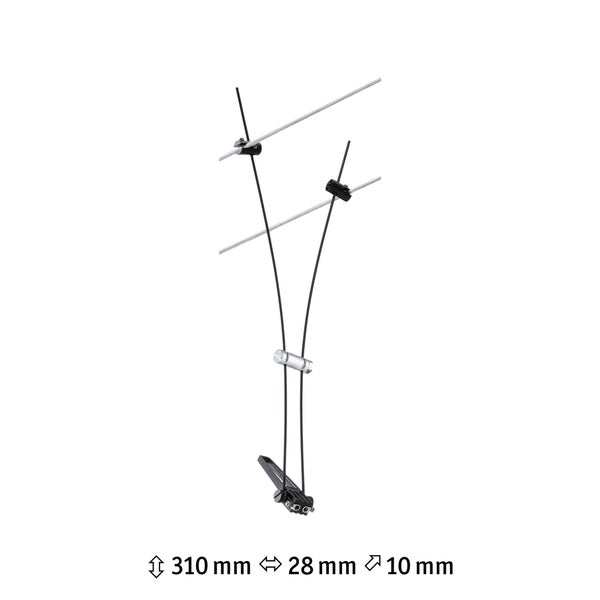 Schwarzer Absaugadapter aus Kunststoff für Elektrowerkzeuge.