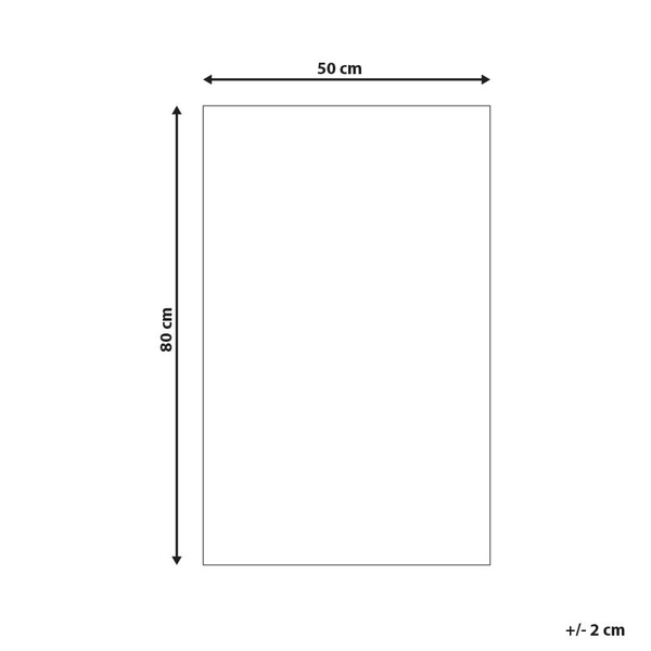 Badematte Baumwolle beige 50 x 80 cm ESME