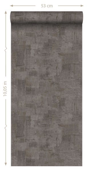 Origin Wallcoverings Tapete mit malerischem Effekt Taupe - 53 cm x 10.05 m - 347386