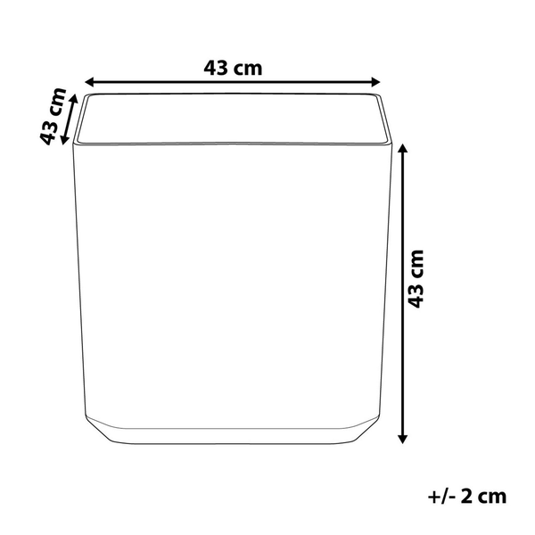 Blumenkübel ARTIKI 43 cm Grau