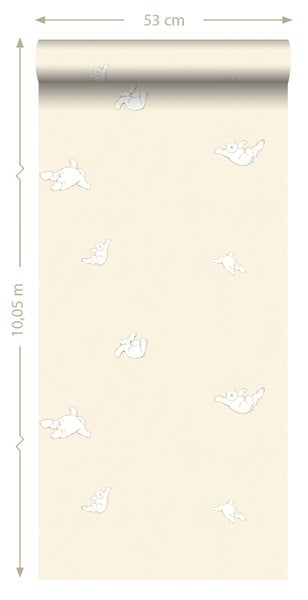 ESTAhome Tapete Bären Beige - 53 cm x 10.05 m - 137301