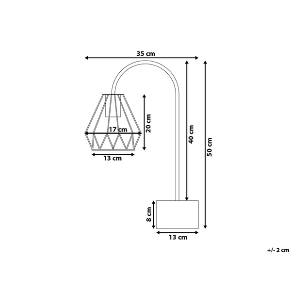 Tischleuchte MOONI Metall Messing