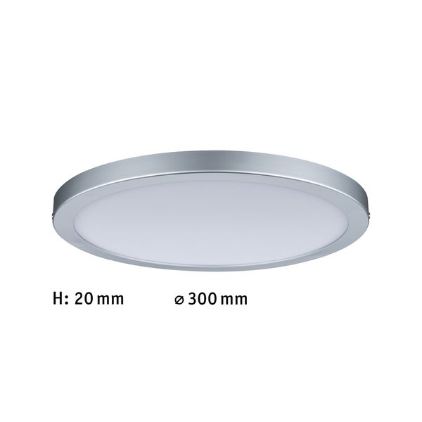 LED Panel Atria rund 300mm 16W 1450lm 4000K Chrom matt