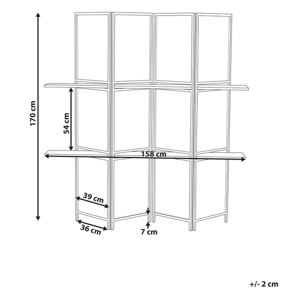 Flexibler Sichtschutz aus Rattan für den Innenbereich