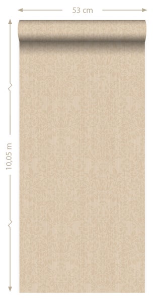 Origin Wallcoverings Tapete Ornamente Hellgrau - 53 cm x 10.05 m - 345413
