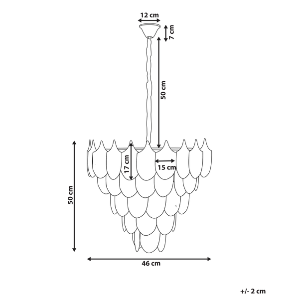 Abmessungen der Hängeleuchte