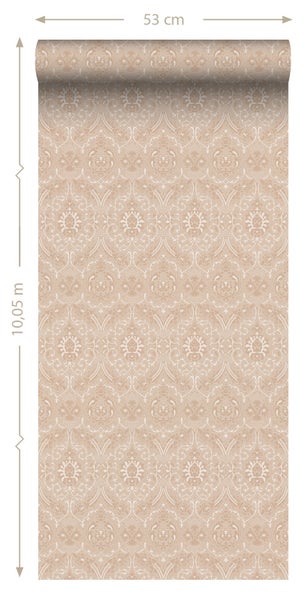 ESTAhome Tapete Ornamente Hellrosa - 50 x 900 cm - 139639