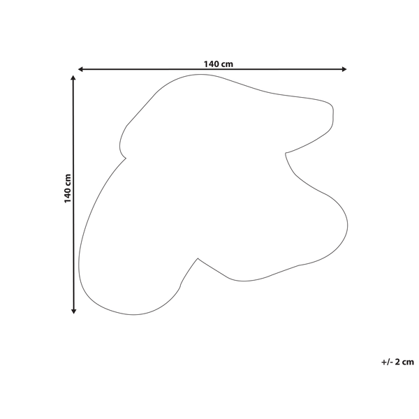 Teppich Wolle mehrfarbig 140 x 140 cm SINJUWI
