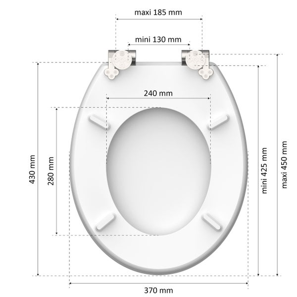 instmaier WC Sitz, nachhaltiges Holz, Motiv Birkenholz, oval