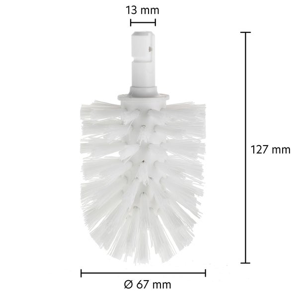 KEUCO Toilettenbürstenkopf, 3 Stück, für Elegance, Astor und Amaro, weiß