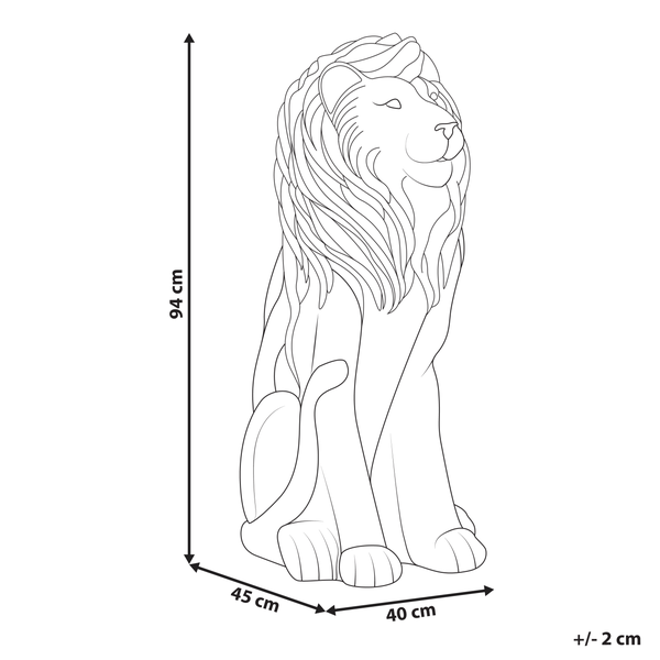 Gartenfigur DAKAR Löwe Braun