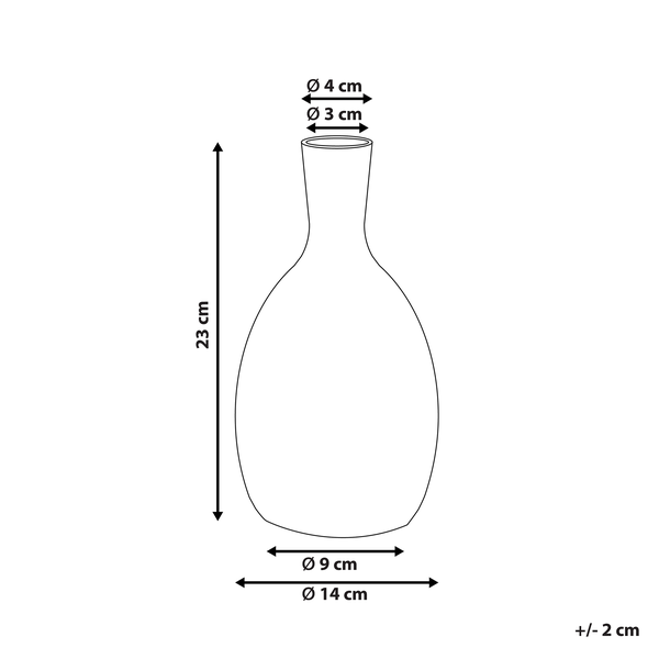 Blumenvase AKRAI Steinzeug 23 cm Weiß