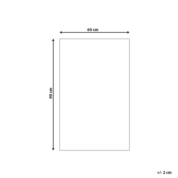 Outdoorteppich MANGO Grau 60 x 90 cm