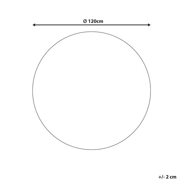 Kinderteppich GORISA Bunt ø 120 cm Baumwolle