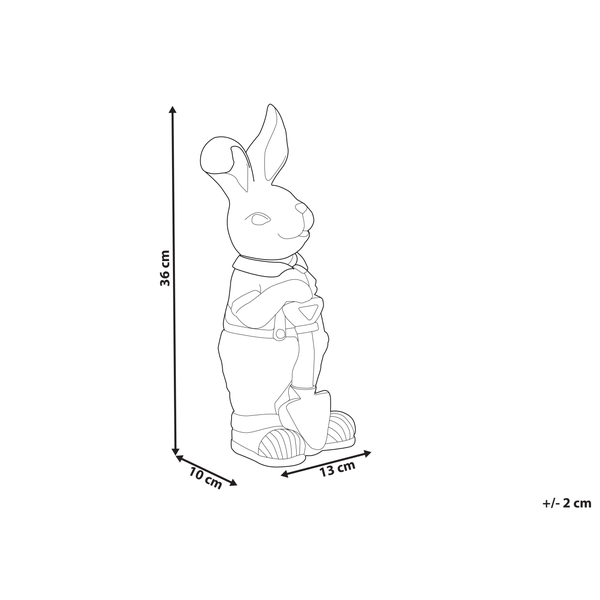 Dekofigur Hasenform weiß 36 cm SIMARD