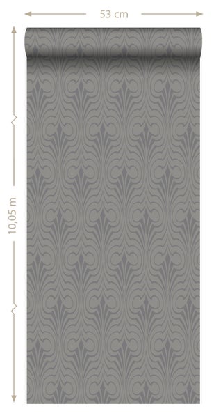 Origin Wallcoverings Tapete grafische Form Taupe - 53 cm x 10.05 m - 345918