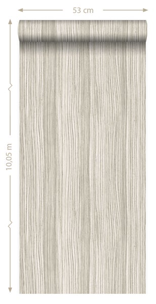 Origin Wallcoverings Tapete Streifenmuster Beige - 53 cm x 10.05 m - 347236