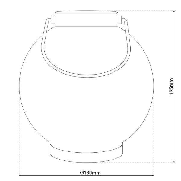 2er-Set LED Deko-Solarleuchte Ø 18 cm  Außen Deko aus Metall in Silber mit integrierten LEDs