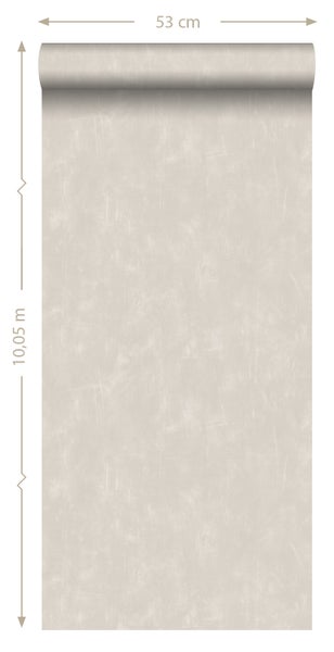 ESTAhome Tapete mit malerischem Effekt Beige - 53 cm x 10.05 m - 148720