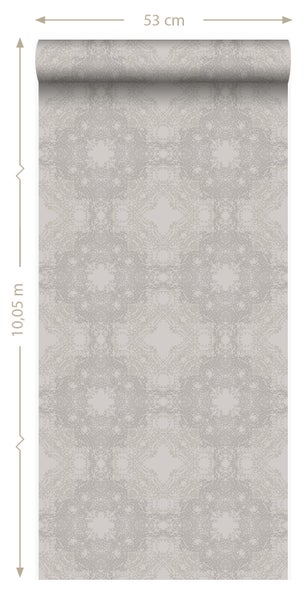 Origin Wallcoverings Tapete grafische Form Taupe - 53 cm x 10.05 m - 346220