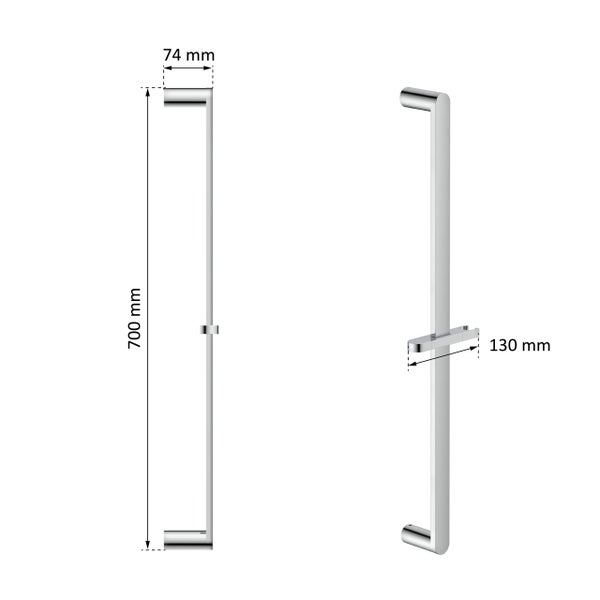 instmaier Duschstange S1, chrom