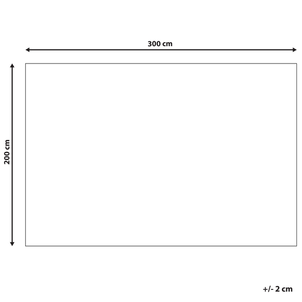 Teppich MENGEN 200 x 300 cm Jute Beige