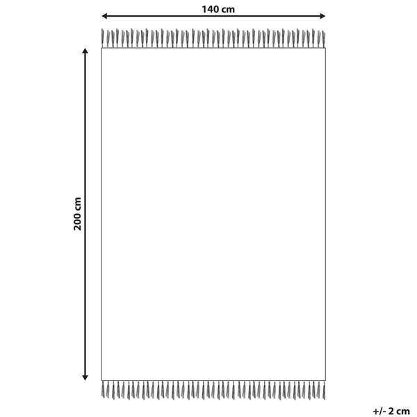 Teppich KELKIT Bunt 140 x 200 cm