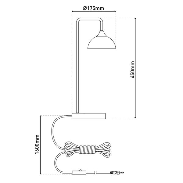 LED Tischleuchte VARNA, Tischlampe aus messingfarbenem Metall und irisierendem Glas, fest verbaute LEDs, 45 cm hoch, stilvolle Beleuchtung für Wohnzimmer, Esszimmer oder Diele