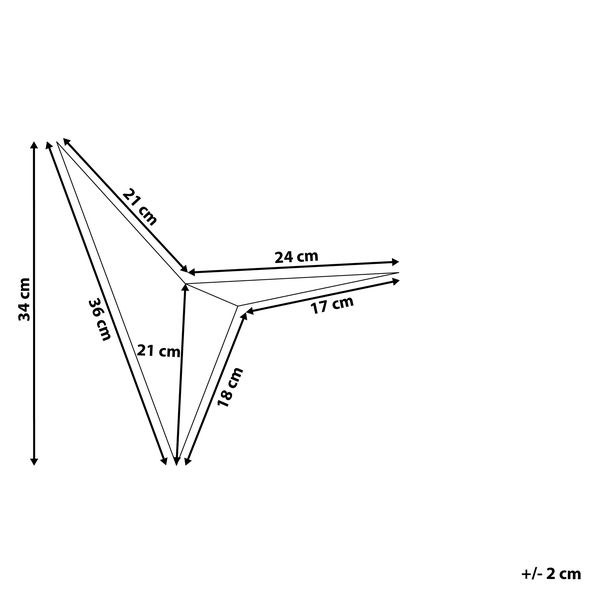 Wandlampe BRIANCE Metall Schwarz