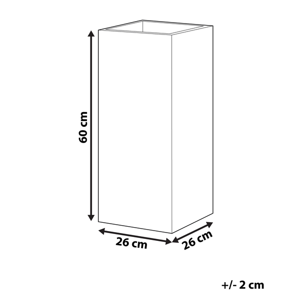 Blumenkübel DION 26 cm Grau