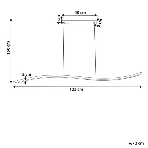 LED Hängeleuchte CALAO Metall Gold