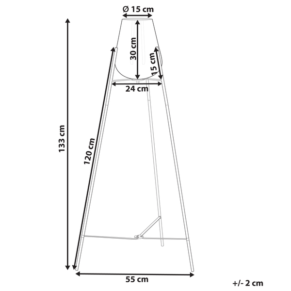 Stehlampe MENA Metall Gold