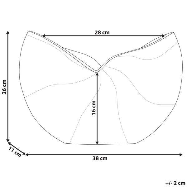 Dekorative goldfarbene Vase