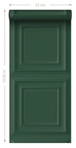 Origin Wallcoverings Tapete Holzwandverkleidung Dunkelgrün - 53 cm x 10.05 m - 347831