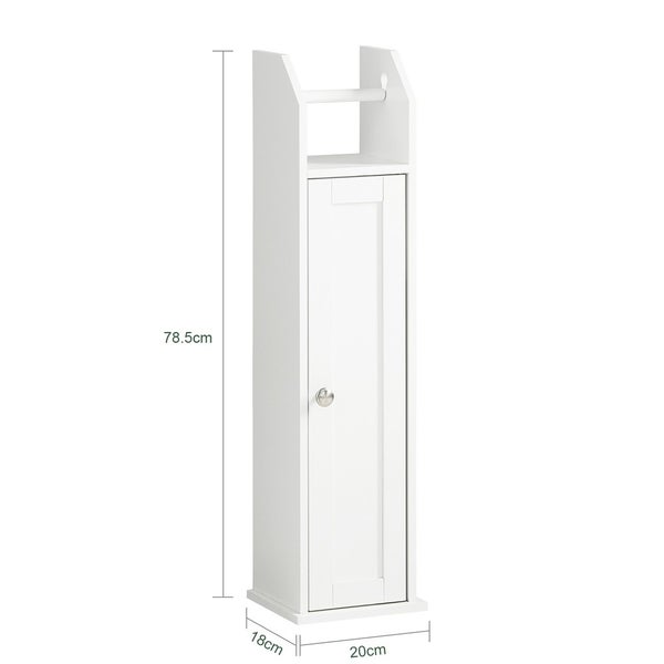 Badezimmerschrank mit einer Tür und einer Toilettenpapierhalterung, circa 78.5 cm hoch