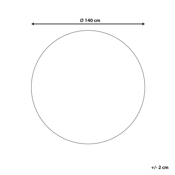 Teppich SORGUN Violett ø 140 cm Echtleder