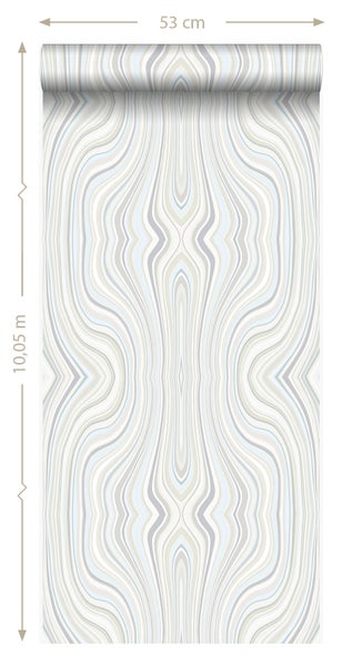Origin Wallcoverings Tapete grafische Linien Beige - 53 cm x 10.05 m - 347224