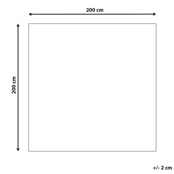 Teppich KUMRU Beige 200 x 200 cm Wolle