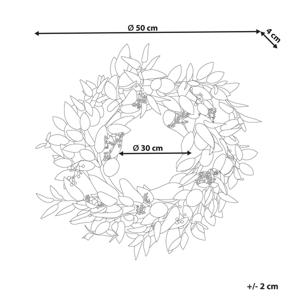 Dekokranz LENRUN 50 cm Grün