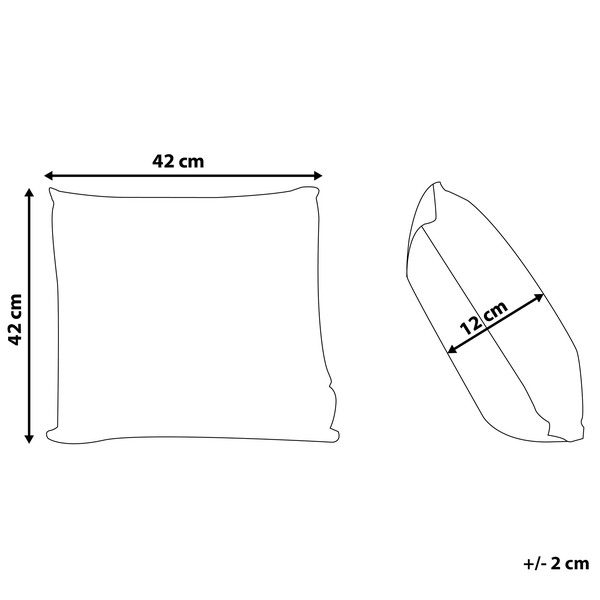 Kissen mit den Maßen 42 x 42 x 12 cm