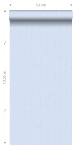 ESTAhome Tapete Jeans-Optik Hellblau - 53 cm x 10.05 m - 137734