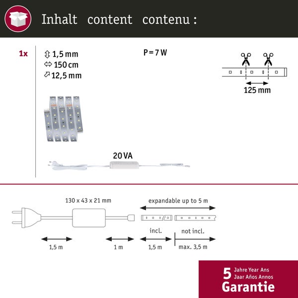 MaxLED 500 Basisset 1,5 m in einer Büroumgebung als Arbeitslicht und zur Akzentuierung, mit 40 Prozent weniger Energieverbrauch