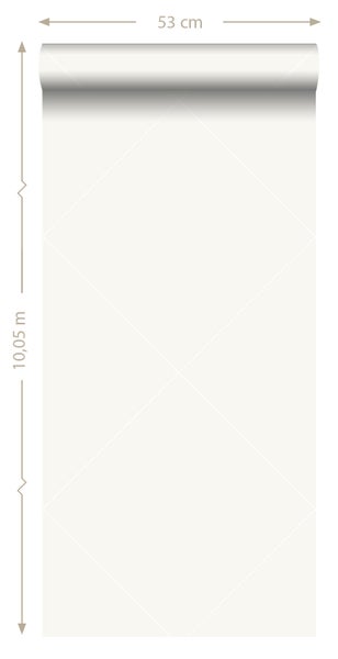 Origin Wallcoverings Tapete grafische Linien Weiß - 53 cm x 10.05 m - 347746