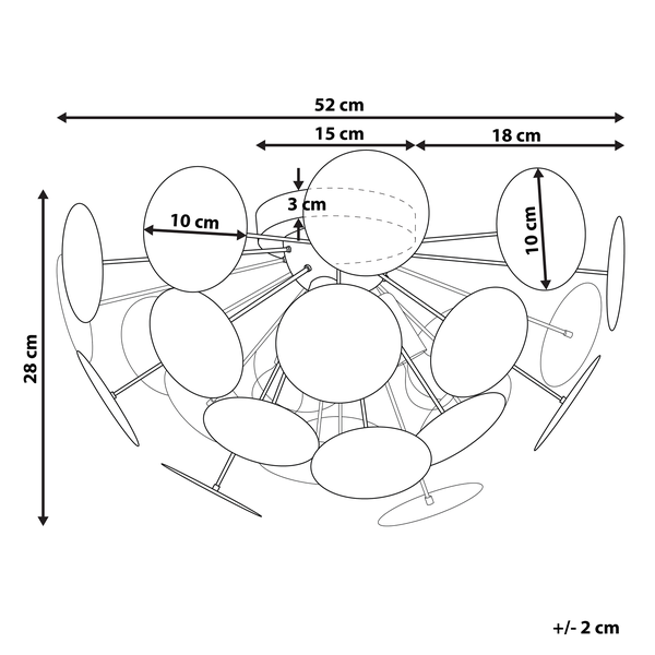 Deckenlampe MARITSA Metall Weiß