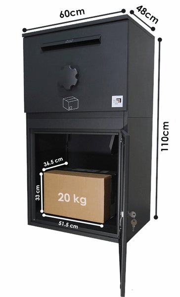 Paketbriefkasten mit Paket